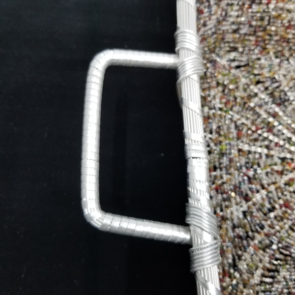 Handmade Square Aluminum Seed Bead Wire Basket - Picture 4 of 12